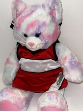 Build-A-Bear Workshop Pastel Swirl Kitty Cat 15 BABW Plush Stuffed Animal Cheer