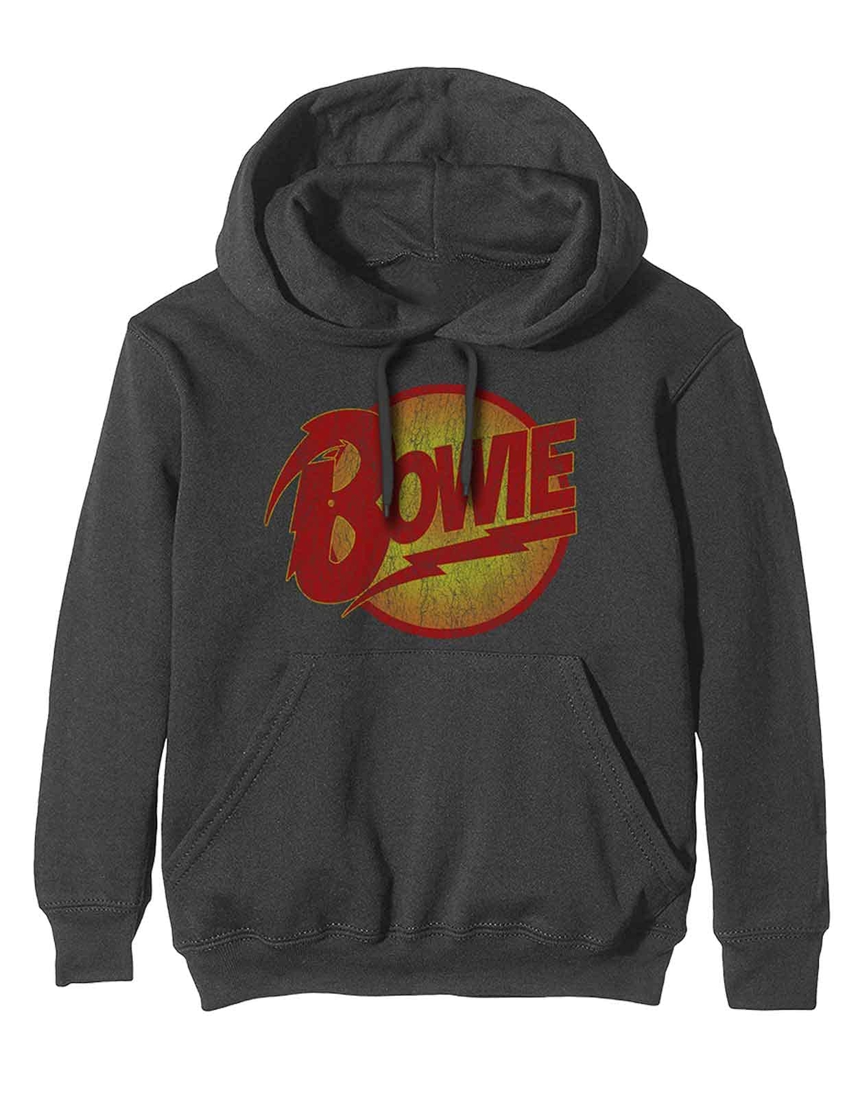 David Bowie Felpa con Cappuccio Bowie Vintage Diamond Dogs Logo da Uomo in Nero