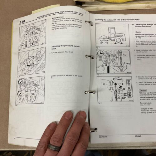Bomag BW 213 D-2 SERVICE SHOP REPAIR MANUAL VIBRATORY COMPACTOR ROLLER GUIDE - Picture 2 of 5
