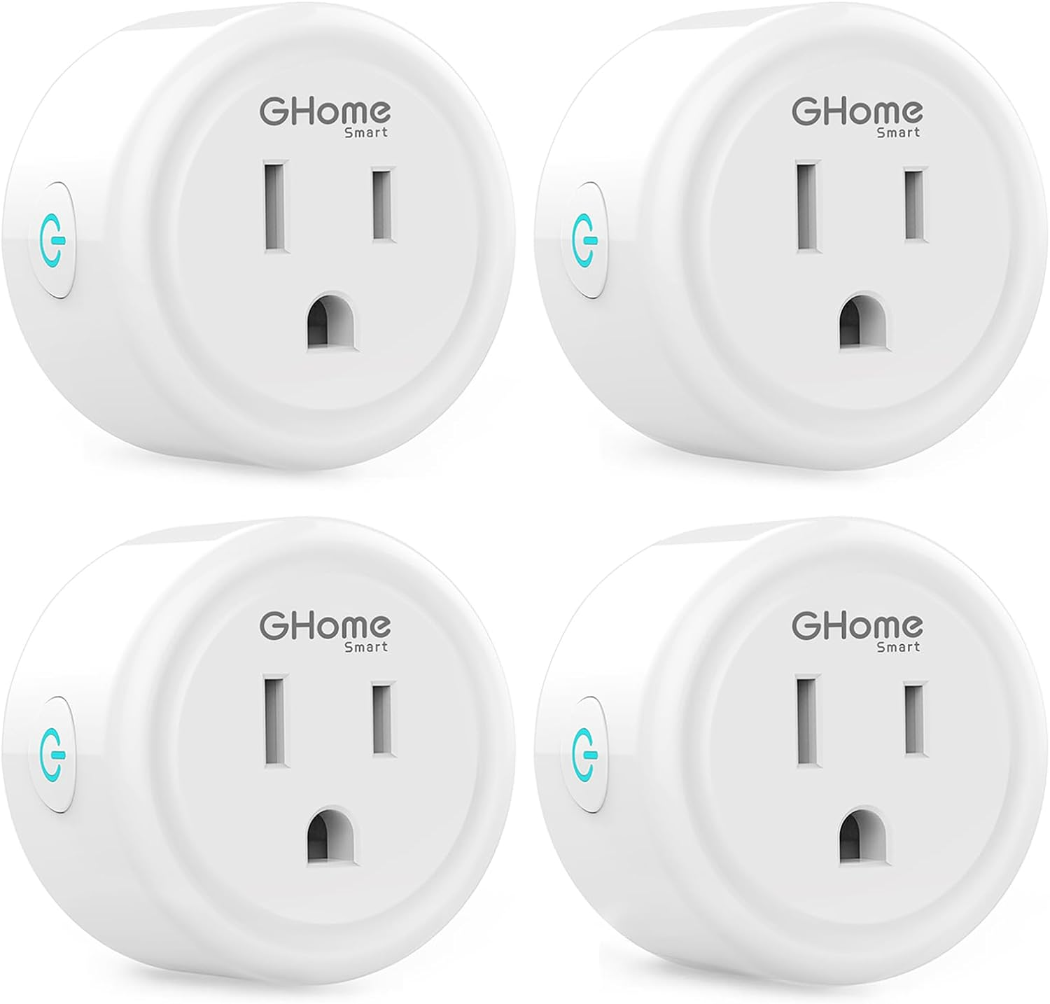 Smart Plug Alexa/Google Home Remote Control Timer 2.4Ghz - No Hub - 4 Pack-image