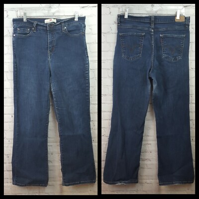 Levis 512 Womens Perfectly Slimming Bootcut Stretch Jeans Size 12S (30x29)