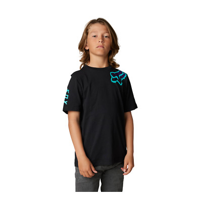 Fox Racing YOUTH Short Sleeve Tee T-Shirt Toxsyk Black YOUTH Medium WAS $21.95