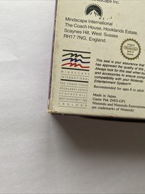 Days Of Thunder NES Nintendo Boxed PAL Game Complete with Manual