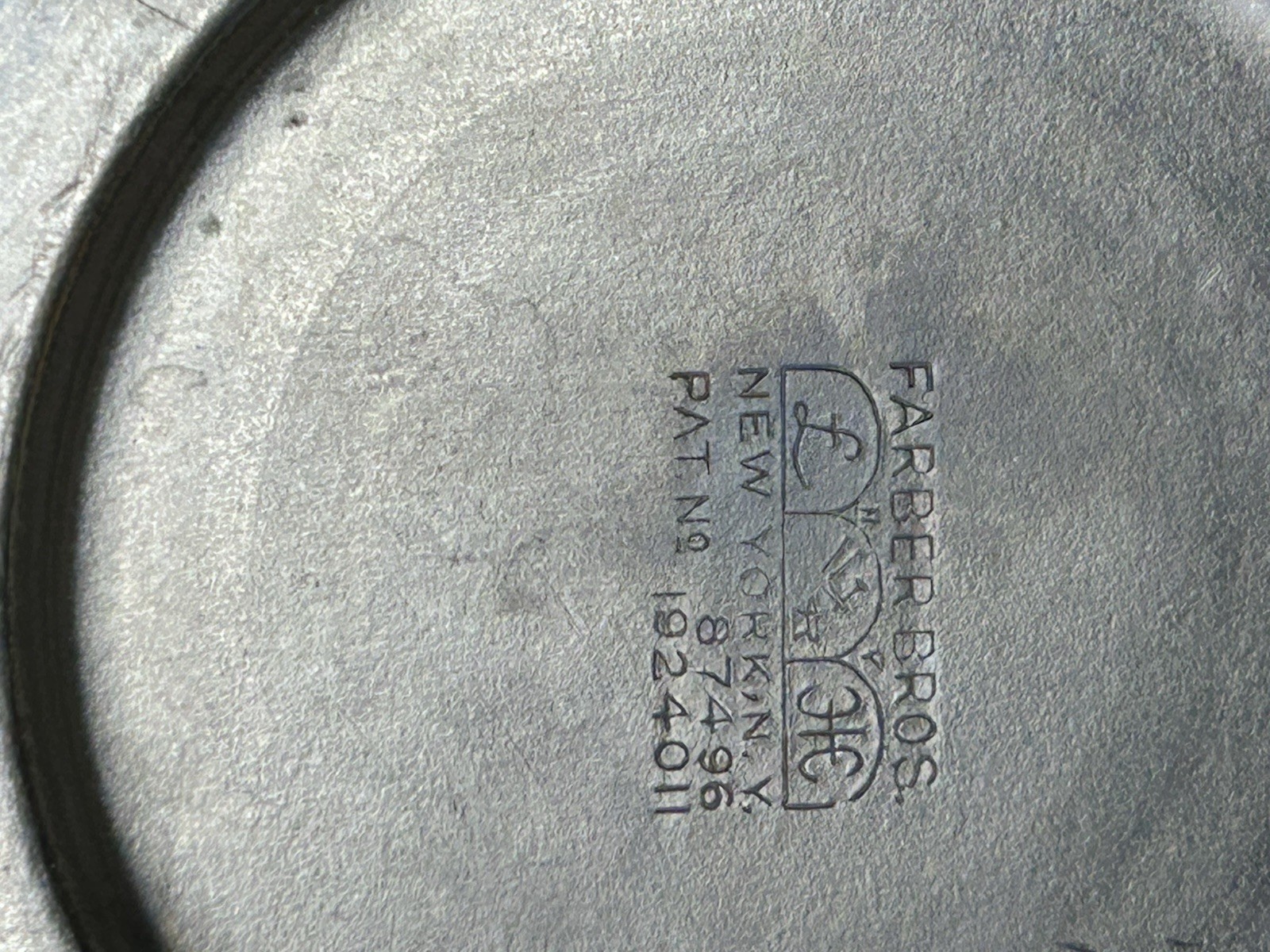 Vintage Farber Bros Fraunfelter China Orange Tea Set Teapot Sugar~ Creamer ~1923