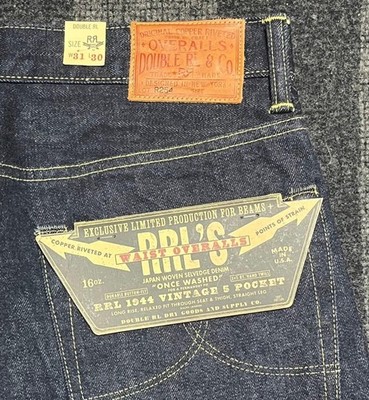 RRL x BEAMS PLUS Exclusive 1944 WW2 Model 501XX Style Jeans W31