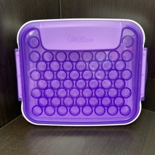 Wilton Decorating Tip Organizer Case Holds 55 Standard-Sized Tips Purple 9"x 7"