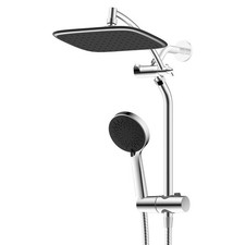 10 Inch Rain Shower Head Combo High Pressure with Handheld Spray Head 5 Setting