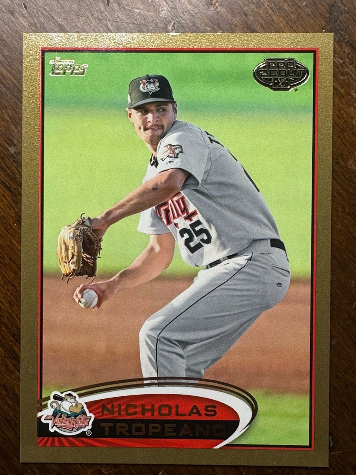 NICK TROPEANO 2012 Topps Pro Debut GOLD #27/50 (170) - EX+ - Ding on top