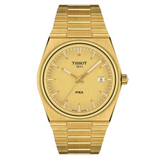Tissot PRX 40 MM SS Gold Color Quartz Champagne Dial Watch T137.410.33.021.00