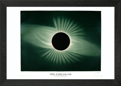Totale Sonnenfinsternis Gerahmtes Wandbild Poster Leinwanddruck Bild