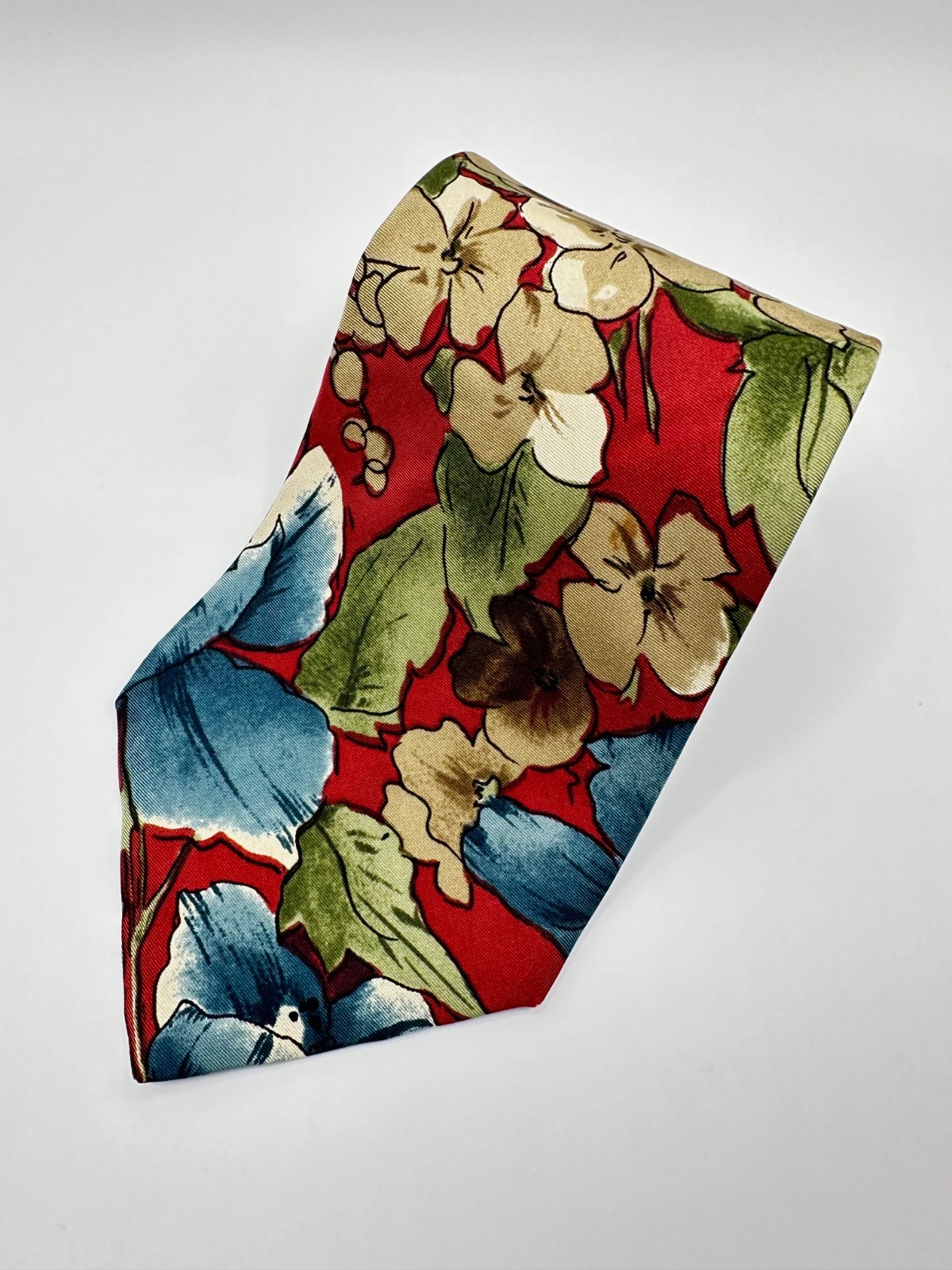 Robert Talbott Studio x Mark Shale Red Tropical F… - image 1