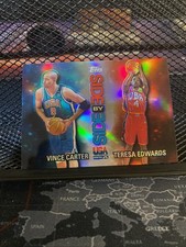 2000 Topps Team USA - Side by Side Vince Carter, Teresa Edwards #SS7 Dual...
