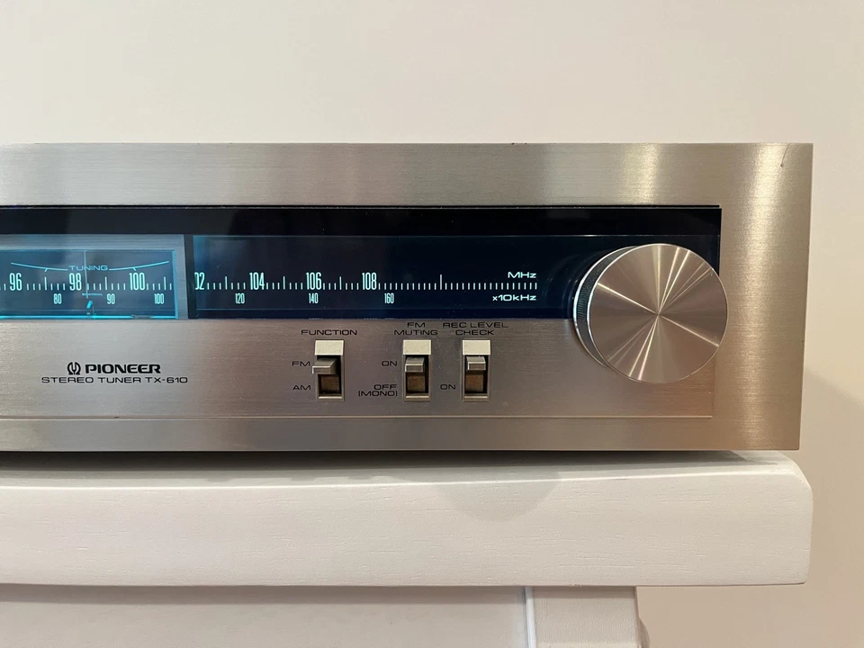 Sintonizador estéreo AM FM plateado Pioneer TX-610 PROBADO FUNCIONA Foto 4 de 4