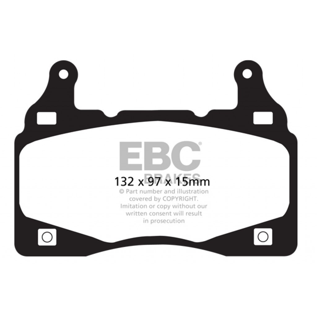 EBC For Maserati Ghibli 2014-2019 Front Brake Pads Bluestuff 6.2L