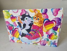 Rare Vintage NOS LISA FRANK 1990 Pencil Box Playtime Kittens High Top Shoe Cats