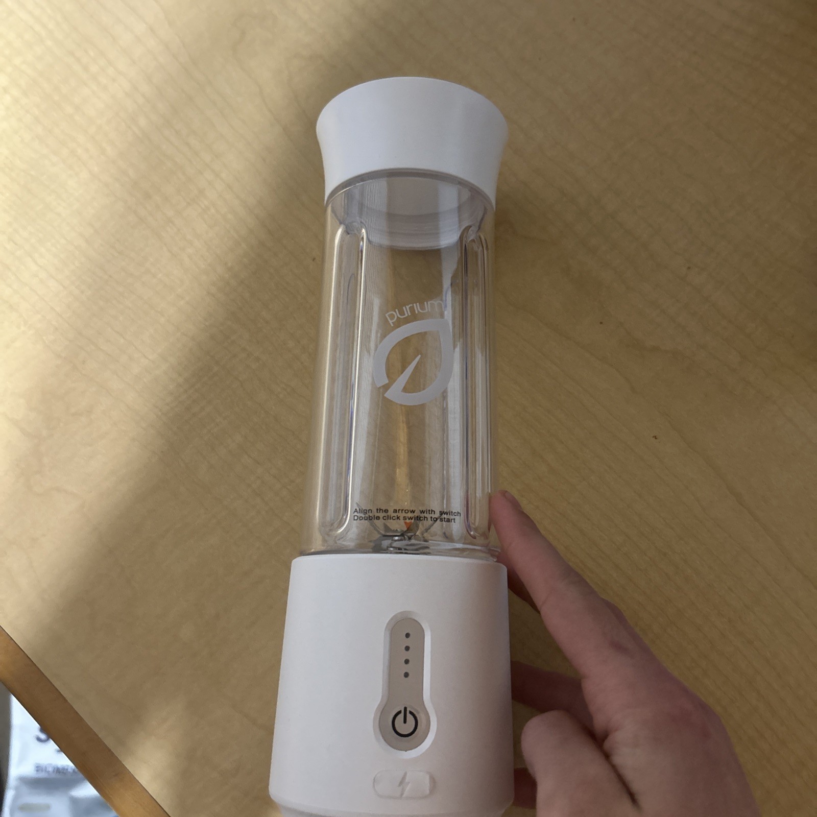 Portable Blender USB Rechargeable Smoothie Juicer Bottle Travel Mixer