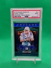 2019 Panini Prizm Draft - Crusade Daniel Jones #15 Blue Prizm (RC) ROOKIE