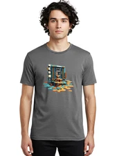 Cpu-Socket-Leak Mens Graphic Tee, 100% Cotton, Casual Summer Wear