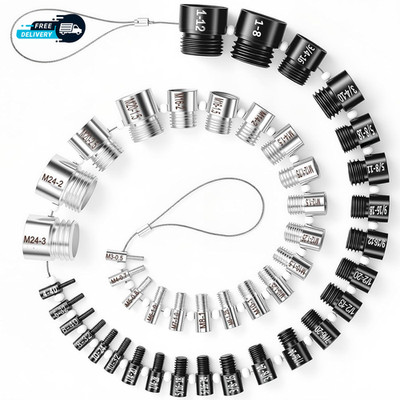 Nut and Bolt Thread Checker 45 Male Female Thread Gauges Nut and Bolt