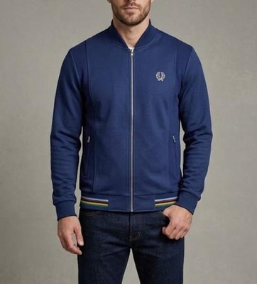 Fred Perry x Bradley Wiggins Jacke Sweatjacke Sweatshirt Herren Gr.S Blau 156138