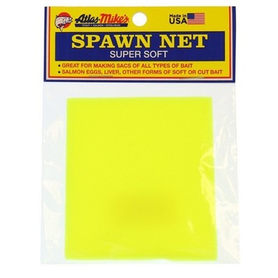 Atlas Mikes Spawn Net Squares Size 4'' x 4'' Chartreuse 50 Per Pack - 55067