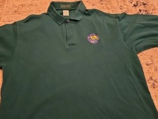 Vintage Green Outer Banks Polo Dragon Mission Patch NROL-6 Space Made In USA XL