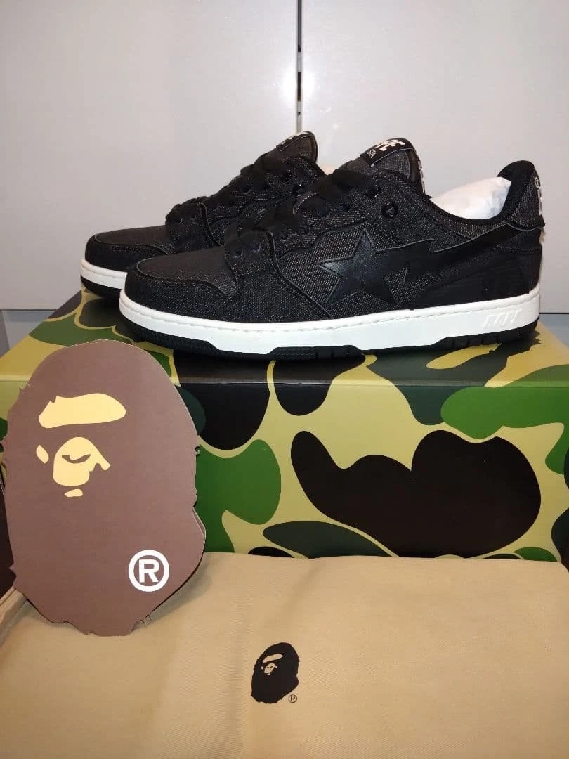 キ*ラ様 A BAITHING APE STA REGULAR FIT DENI STA APE HEAD REGULAR FIT DENIM PANTS | bape.com