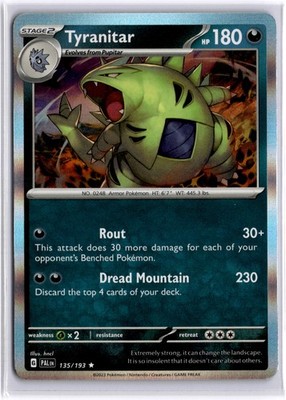 Tyranitar 135/193 HOLO Near Mint - SV02: Paldea Evolved