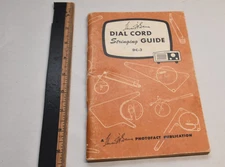HOWARD W SAMS Dial Cord Stringing Guide  BOOK DC-3 photofact 1958