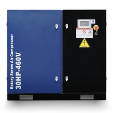 30HP Rotary Screw Air Compressor 123CFM 125PSI 460V 3 Phase Industrial