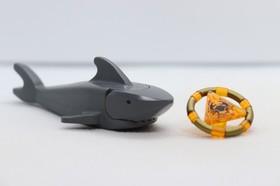 2) Atlantis Diver Lot W/ Shark Key Atlantis 7985 8078 LEGO&reg; Minifigure Figure