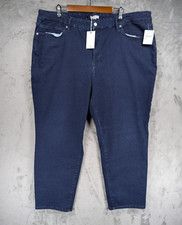 Good American Jeans Always Fits Good Legs Straight Dark Blue size 28-32 NWT