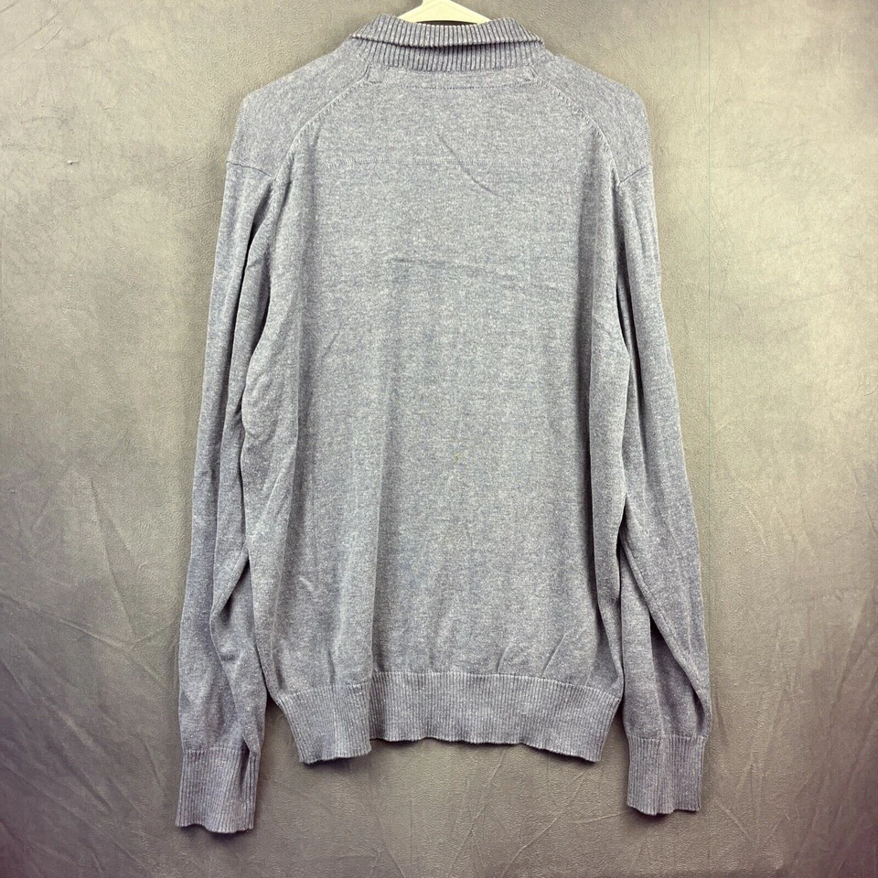 Suéter Jordan Craig Collection Legacy Para Hombres XL Cuello Simulado Azul Preppy Golf Tenis Foto 2 de 4