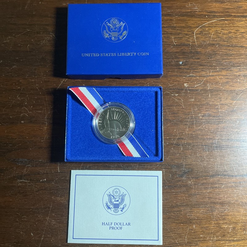 1986-S Statue of Liberty Commemorative Half Dollar - Beautiful Proof Coin 