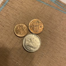 1966  Coin  50 Centimes , 1966Franc,  1954 20 Centimes Belgium-3 Coins