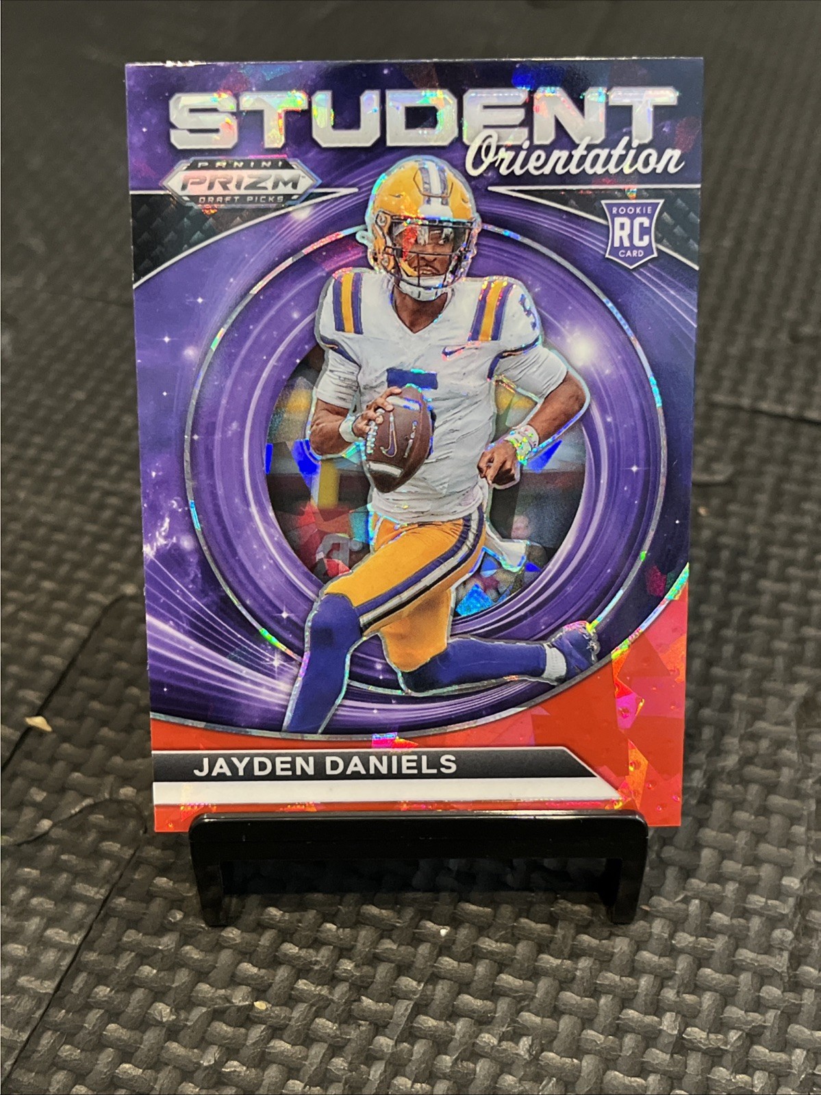 2024 Prizm Draft Picks Student Orientation Jayden Daniels Red Ice Prizm (RC)