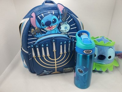 Disney Loungefly Stitch Light Up Hanukkah Menorah Backpack Stitch Hanukkah Menorah Light Up Mini Backpack main image 2