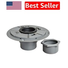 2 PVC Shower Drain Base Flange Kit for Linear Square Drain Installations