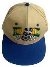 De Colección Brasil 1994 FIFA Copa Mundial de Estados Unidos SnapBack Gorra Gorra “LEER”