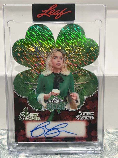 2026 Leaf Metal St Patrick’s Day Emilia Clarke Die Cut Auto 1/1