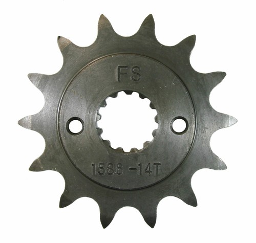 14 Tooth Front Steel Sprocket 14T for Suzuki LT-Z400 Quadsport 400 LTZ400 - Foto 1 di 1