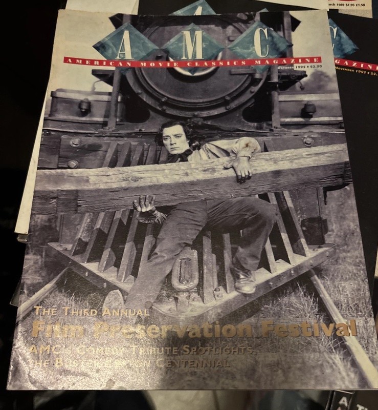AMC AMERICAN MOVIE CLASSICS  MAGAZINE Oct   1995 Buster Keaton  Cover