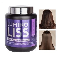 LUMINO LISS Alisado Progresivo Sin Formol 500ml Keratina Brillo Espejo