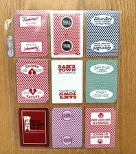 Lot of 9 Casino Single Swap Playing Cards - 2 Jokers - Some Cancels