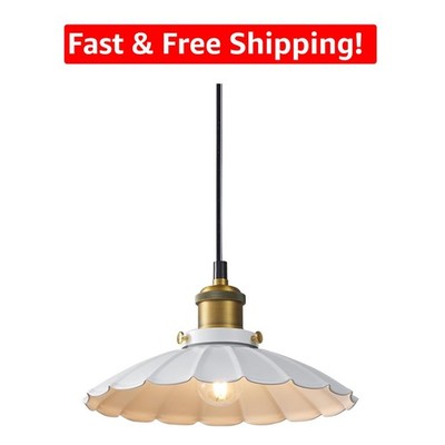 Retro Industrial 9.8-Inch Pendant Lamp with Adjustable Cord for Cozy Lighting