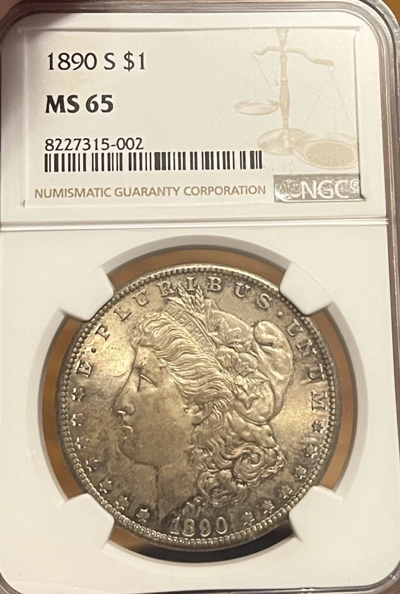 NGC 1890 Year Grade MS 65 Morgan Dollars (1878-1921) for sale | eBay