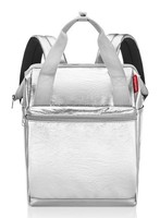 Reisenthel Allrounder R Backpack M Rucksack Rucksack Silver Crackle Silberfarben