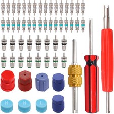 59PCS Air Conditioning Valve Core Accessories Kit R12 R134a 59PCS