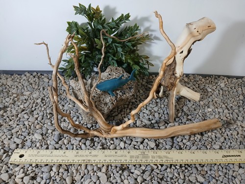 Driftwood acquario set 2 pezzi pesci e rettili decorazione acquario - Foto 5 di 10