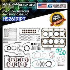 Full Gasket Set Head Bolts For 2002-2004 Chevrolet GMC Buick Cadillac 4.8L 5.3L